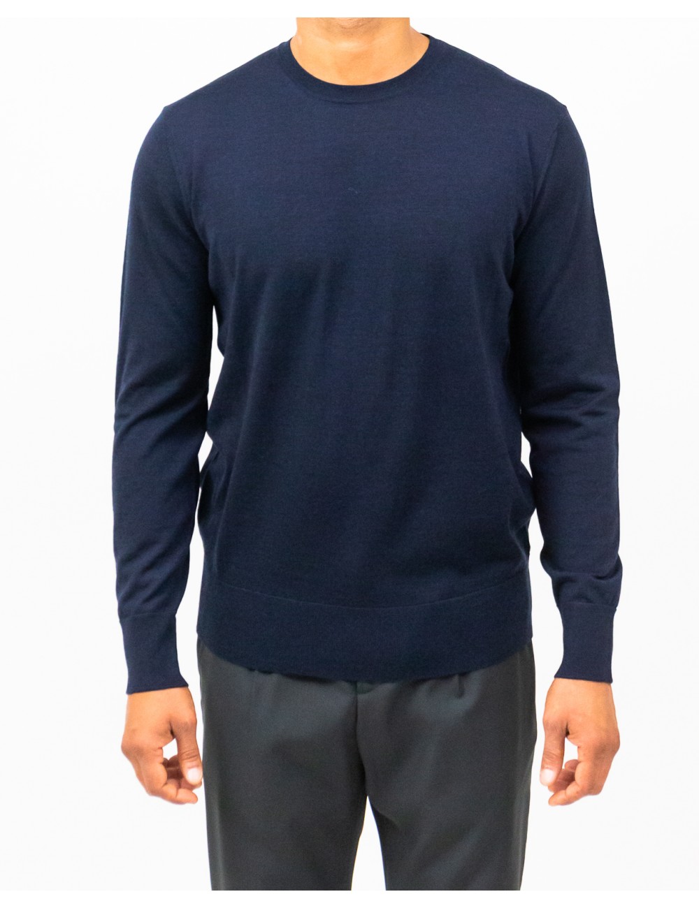 Hindustrie - Maglia Girocollo Blu Uomo HMA003 F10 0005 I25