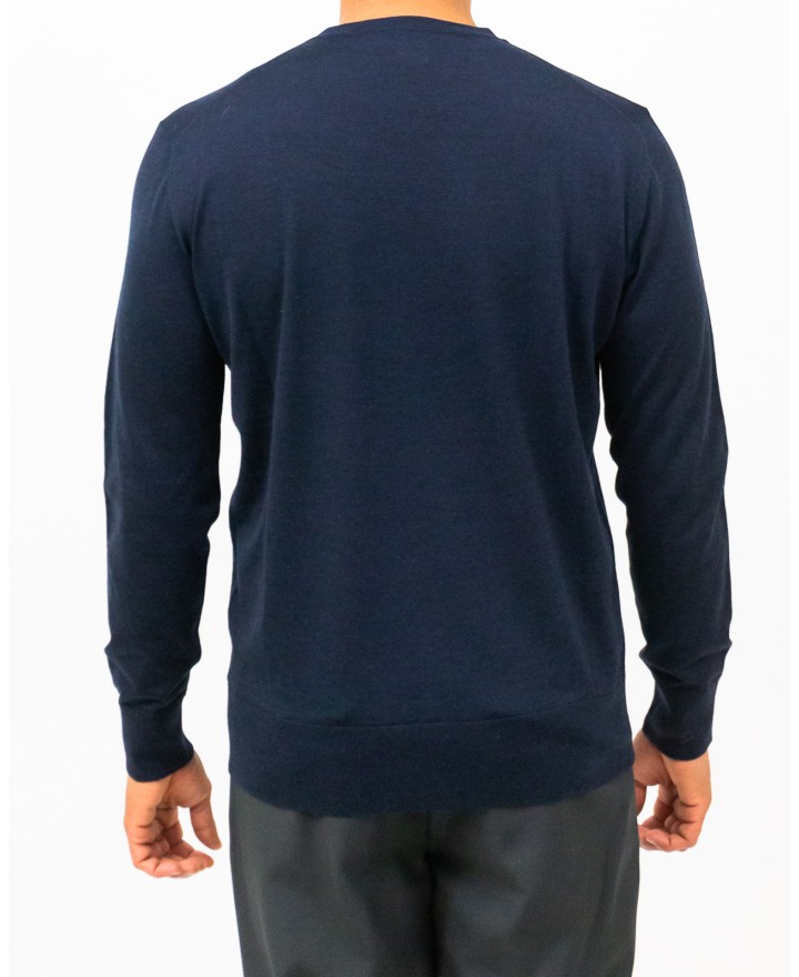 Hindustrie - Maglia Girocollo Blu Uomo HMA003 F10 0005 I25