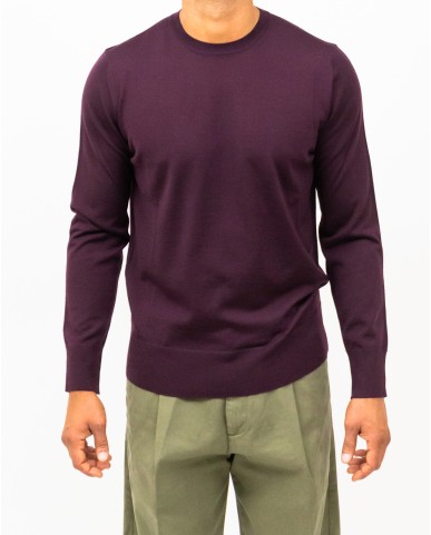 Hindustrie - Maglia Girocollo Bordeaux Uomo HMA003 F10 0034 I25