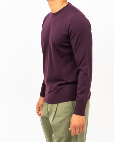 Hindustrie - Maglia Girocollo Bordeaux Uomo HMA003 F10 0034 I25