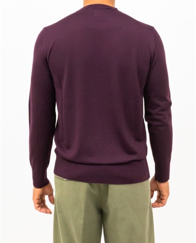 Hindustrie - Maglia Girocollo Bordeaux Uomo HMA003 F10 0034 I25