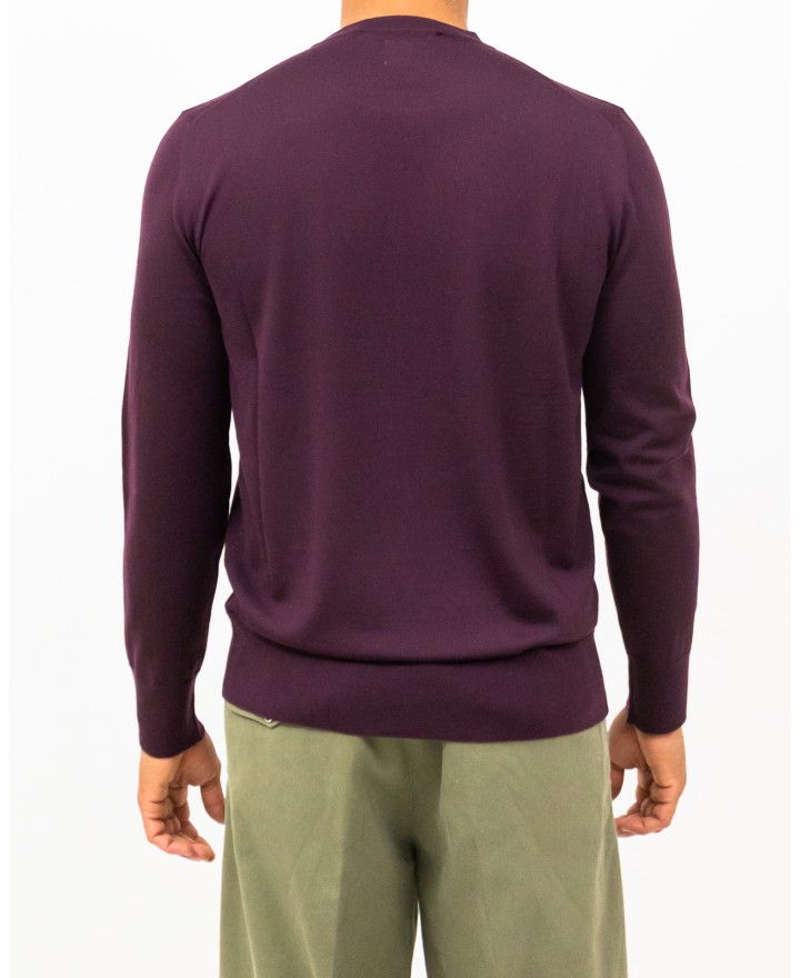 Hindustrie - Maglia Girocollo Bordeaux Uomo HMA003 F10 0034 I25