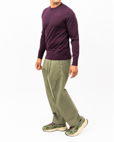 Hindustrie - Maglia Girocollo Bordeaux Uomo HMA003 F10 0034 I25