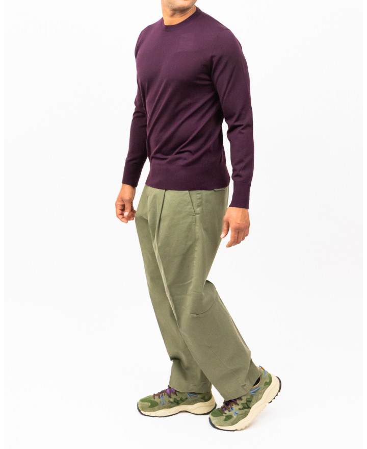 Hindustrie - Maglia Girocollo Bordeaux Uomo HMA003 F10 0034 I25