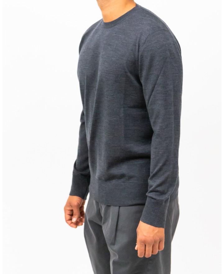 Hindustrie - Maglia Girocollo Grigia Uomo HMA003 F10 0020 I25