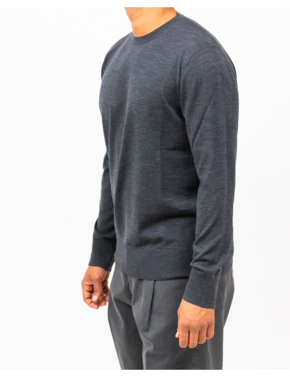 Hindustrie - Maglia Girocollo Grigia Uomo HMA003 F10 0020 I25