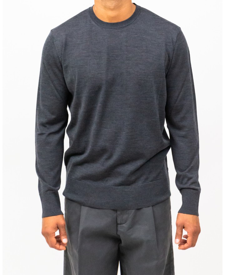 Hindustrie - Maglia Girocollo Grigia Uomo HMA003 F10 0020 I25