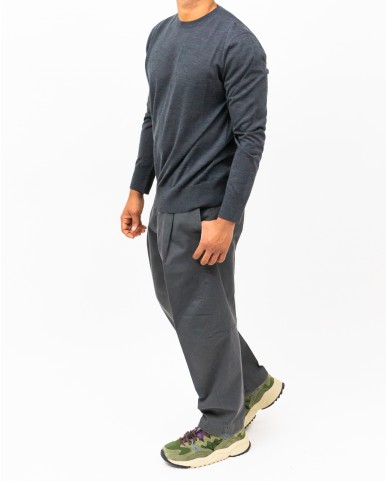 Hindustrie - Maglia Girocollo Grigia Uomo HMA003 F10 0020 I25