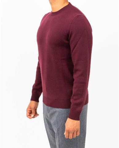 Mauro Ottaviani - Maglia Girocollo Bordeaux Uomo A2201T 3X7 BORDEAUX I25