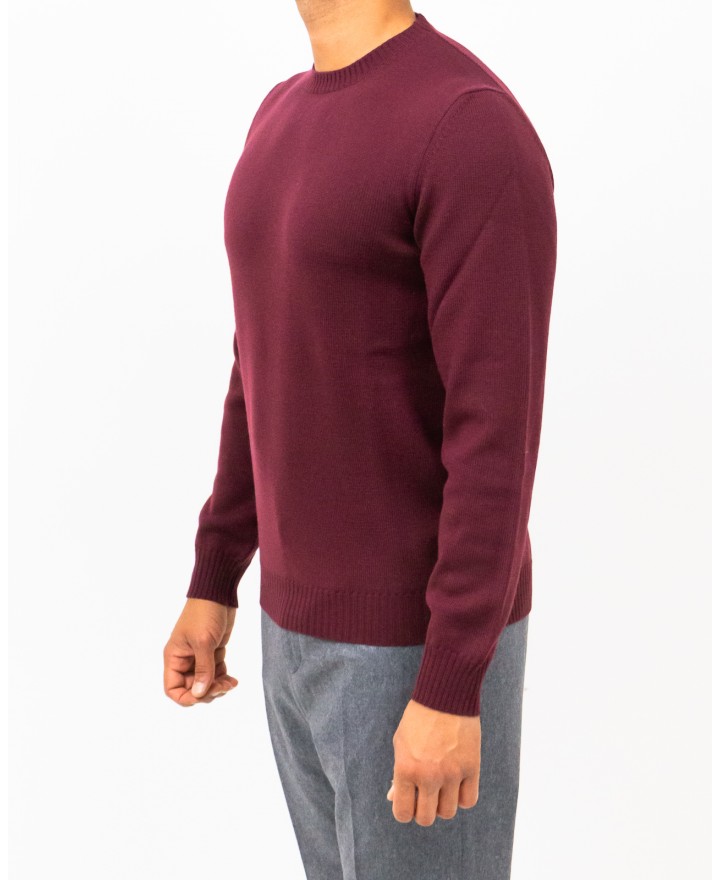Mauro Ottaviani - Maglia Girocollo Bordeaux Uomo A2201T 3X7 BORDEAUX I25