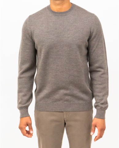 Mauro Ottaviani - Maglia Girocollo Beige Uomo A2201T 9BZ ALPACA I25