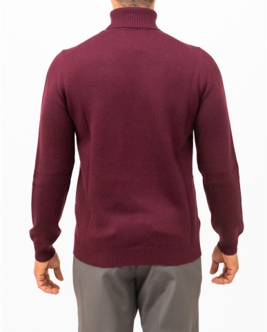 Mauro Ottaviani - Maglia Dolcevita Bordeaux Uomo A2204T 3X7 BORDEAUX I25