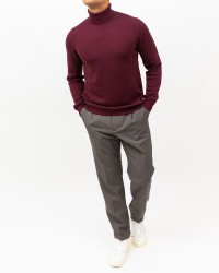 Mauro Ottaviani - Maglia Dolcevita Bordeaux Uomo A2204T 3X7 BORDEAUX I25