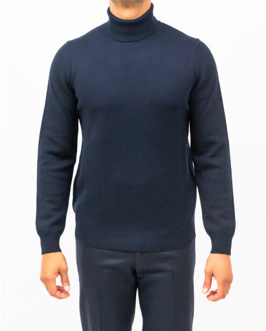 Mauro Ottaviani - Maglia Dolcevita Blu Navy Uomo A2204T 5X5 BLU NAVY I25