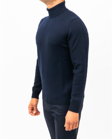 Mauro Ottaviani - Maglia Dolcevita Blu Navy Uomo A2204T 5X5 BLU NAVY I25