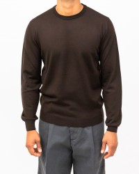 Mauro Ottaviani - Maglia Girocollo Marrone Uomo P001 E31572 CAFFE I25