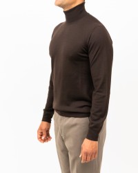 Mauro Ottaviani - Maglia Dolcevita Marrone Uomo P003 E31572 CAFFE I25