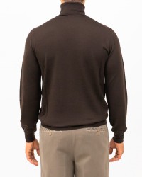 Mauro Ottaviani - Maglia Dolcevita Marrone Uomo P003 E31572 CAFFE I25