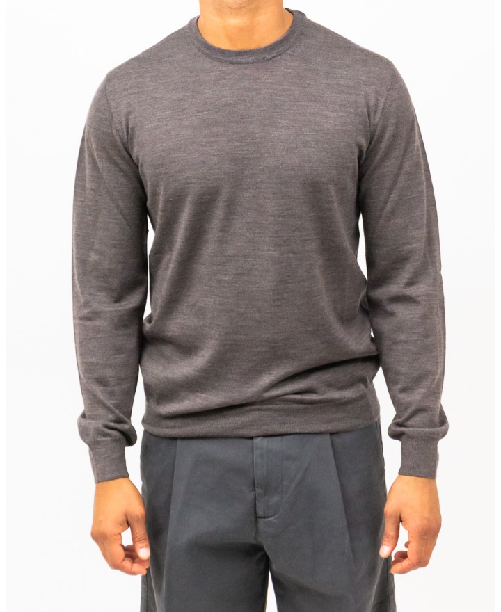 Mauro Ottaviani - Maglia Girocollo Tortora Uomo P001 31330 YAK I25