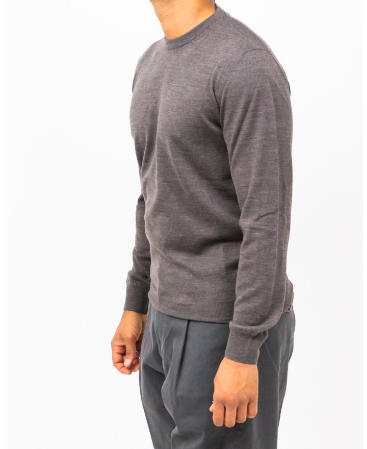 Mauro Ottaviani - Maglia Girocollo Tortora Uomo P001 31330 YAK I25