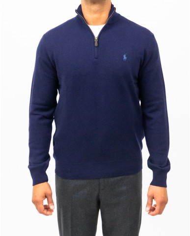 Polo Ralph Lauren - Maglia Collo Alto Blu Uomo 710876756001 I25