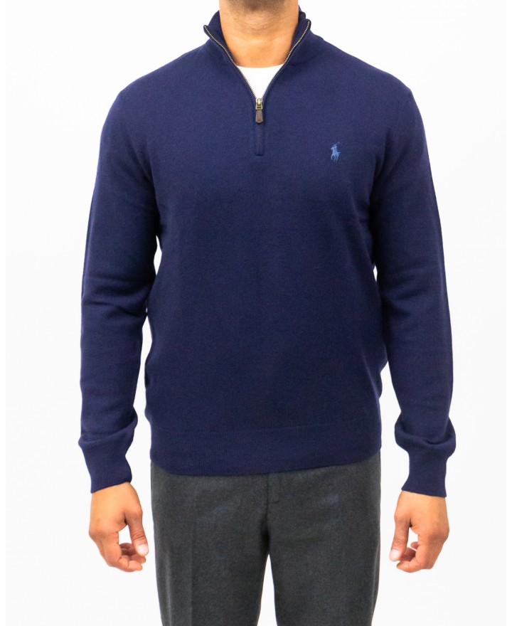Polo Ralph Lauren - Maglia Collo Alto Blu Uomo 710876756001 I25