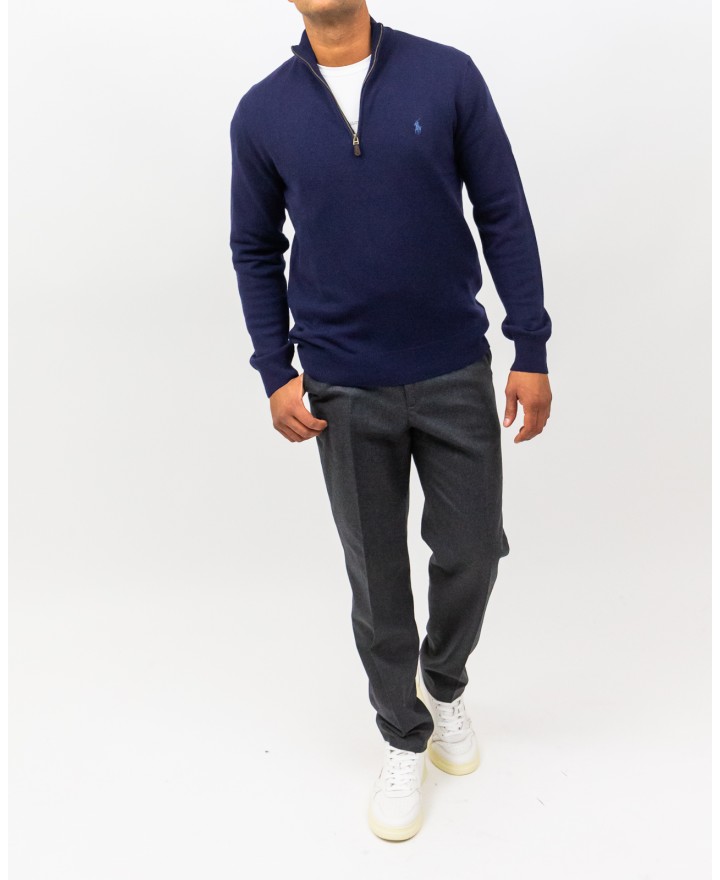 Polo Ralph Lauren - Maglia Collo Alto Blu Uomo 710876756001 I25