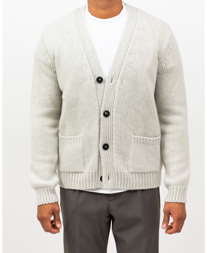 A Trip In A Bag - Cardigan Scollo V Beige Uomo ATF7310 100 LIGHT GR I25
