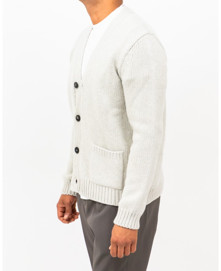 A Trip In A Bag - Cardigan Scollo V Beige Uomo ATF7310 100 LIGHT GR I25