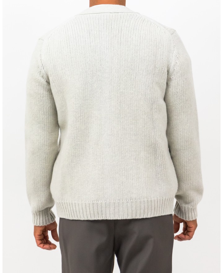 A Trip In A Bag - Cardigan Scollo V Beige Uomo ATF7310 100 LIGHT GR I25