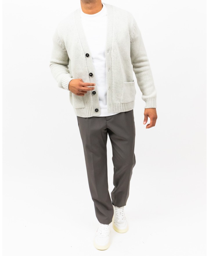 A Trip In A Bag - Cardigan Scollo V Beige Uomo ATF7310 100 LIGHT GR I25