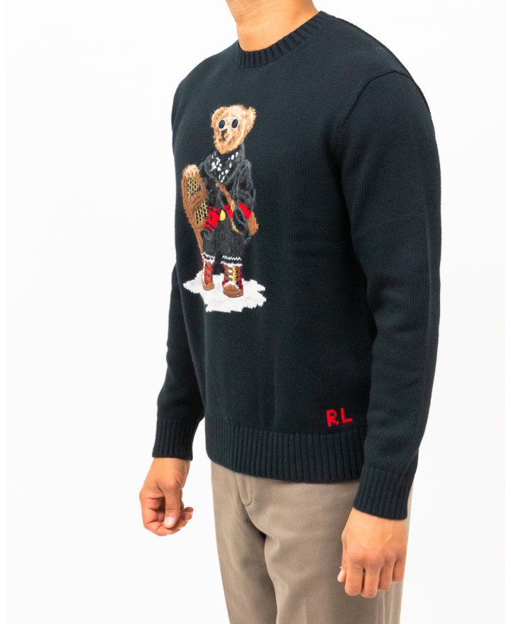 Polo Ralph Lauren - Maglia Bear Nera Uomo 710982140001 I25