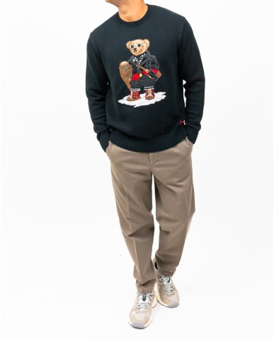 Polo Ralph Lauren - Maglia Bear Nera Uomo 710982140001 I25