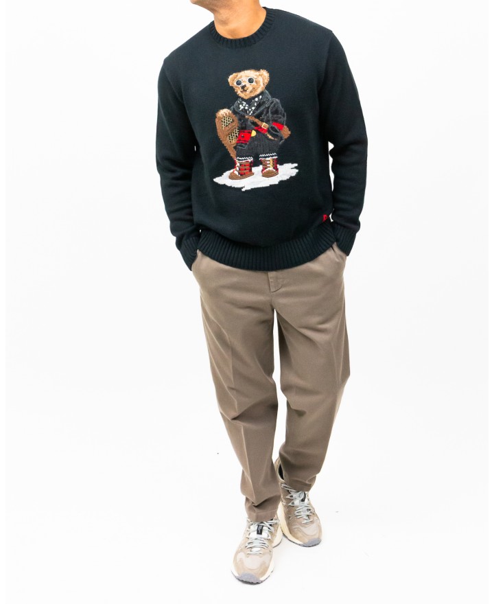 Polo Ralph Lauren - Maglia Bear Nera Uomo 710982140001 I25