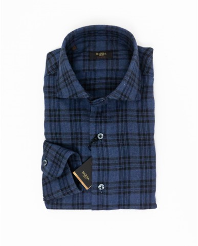 Barba - Camicia Culto Check Blu Uomo K1U13P0150107.X 01 I25