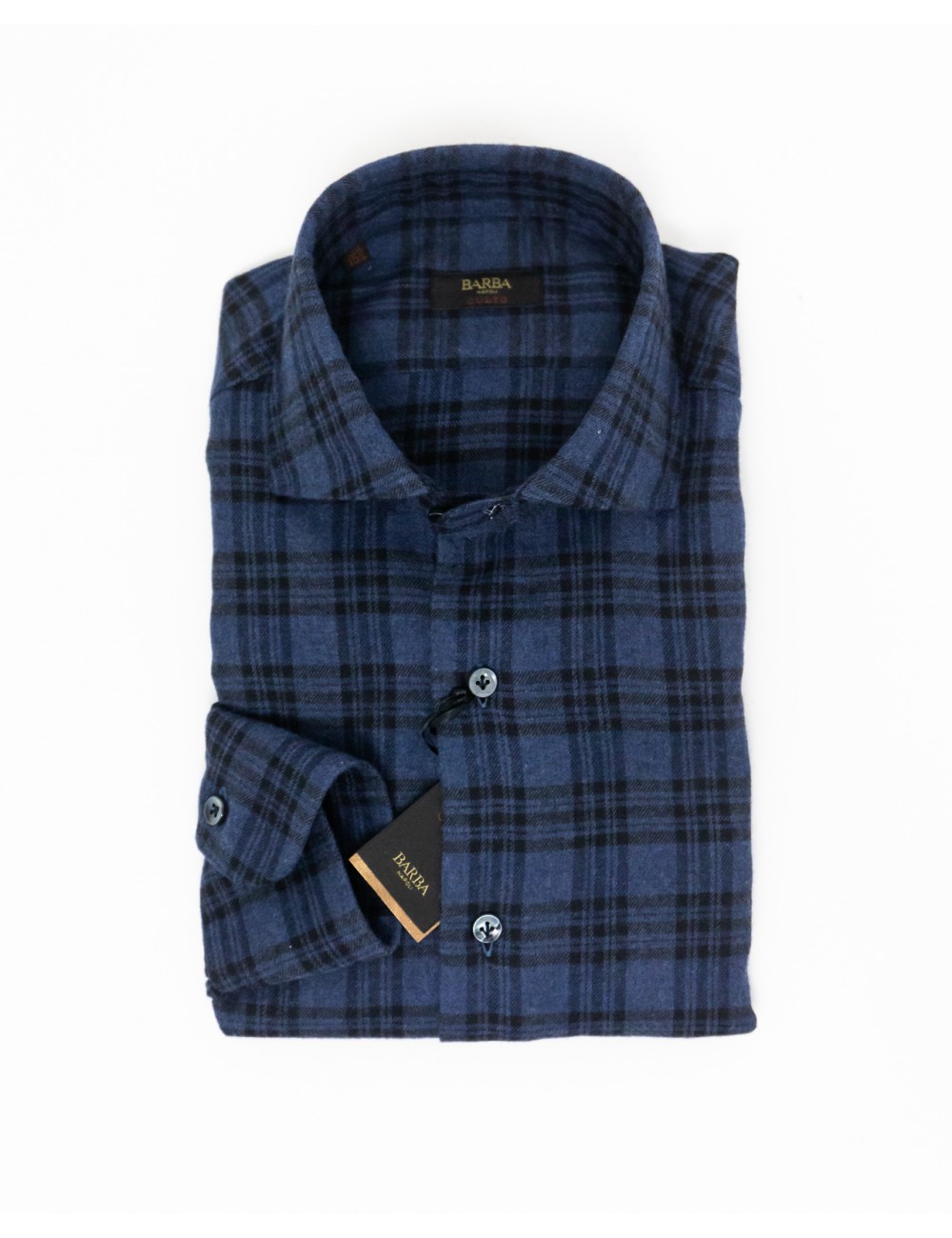 Barba - Camicia Culto Check Blu Uomo K1U13P0150107.X 01 I25
