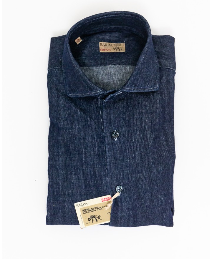 Barba - Camicia Culto Denim Blu Uomo K1U13P0150251.U 01 I25