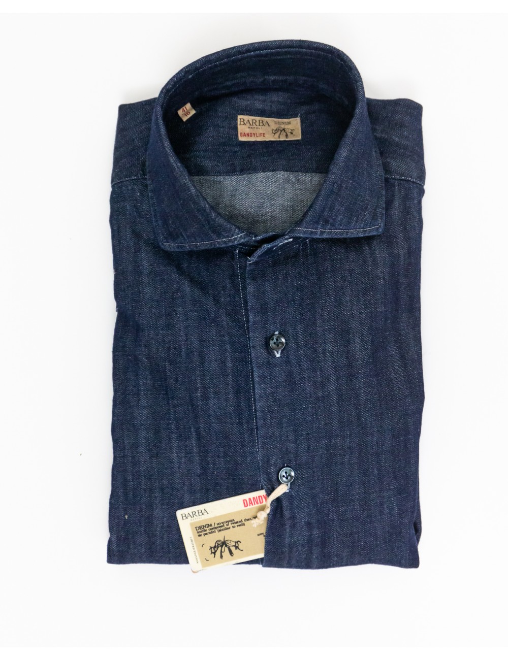 Barba - Camicia Culto Denim Blu Uomo K1U13P0150251.U 01 I25