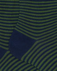 Gallo - Calze al Polpaccio Righe Windsor Verdi Uomo AP102902 31080 ROYAL I25