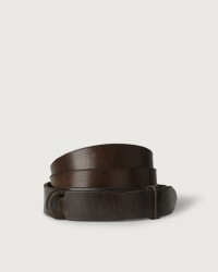Orciani - NoBuckle Dive Brown Leather Belt for Men NB0005 DIV TMO CON