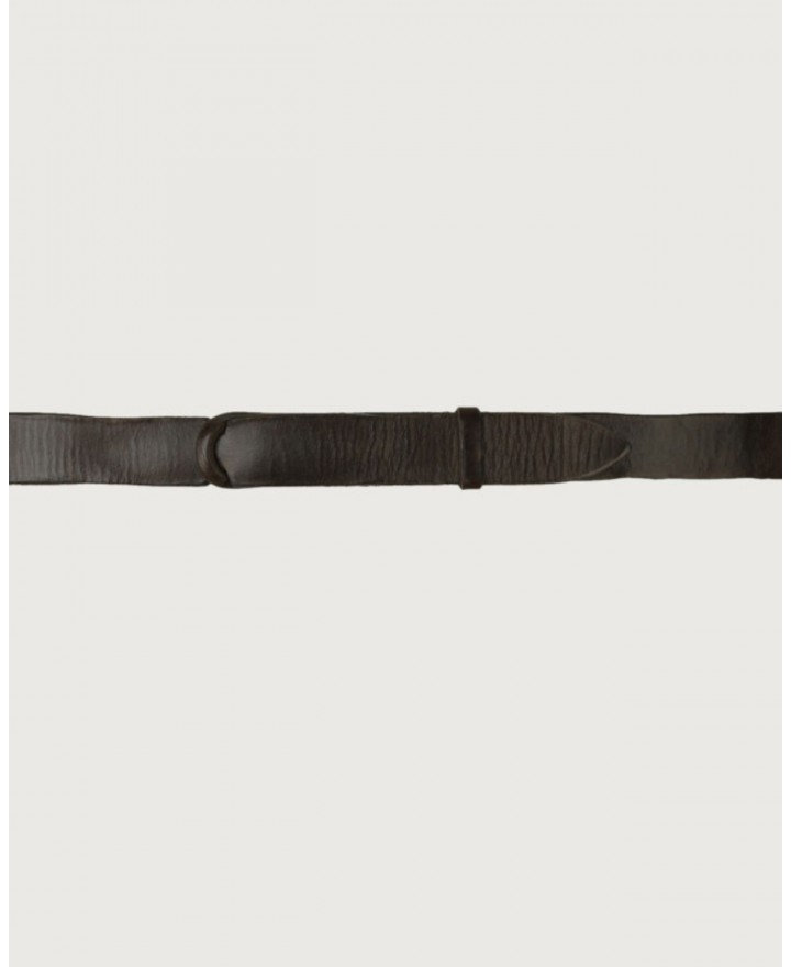 Orciani - NoBuckle Dive Brown Leather Belt for Men NB0005 DIV TMO CON