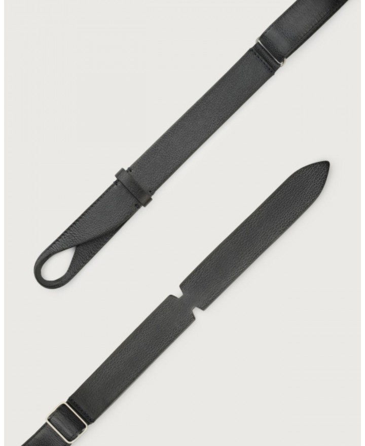 Orciani - NoBuckle Chevrette Blue Leather Belt for Men NB0074 CHE BLU CON