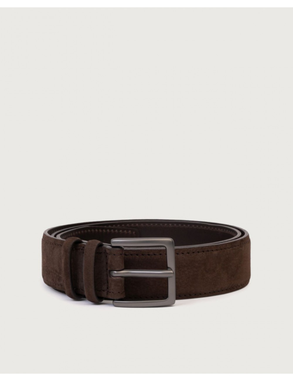 Orciani - Cintura Classica Nabucco Suede Marrone Uomo U08279 NAB TMO CON