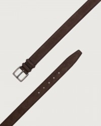 Orciani - Cintura Classica Nabucco Suede Marrone Uomo U08279 NAB TMO CON