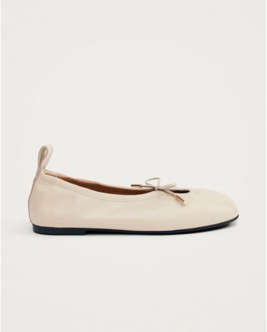 Alohas - Rosalind Cream Women's Ballerina Flats S100303-01 P26