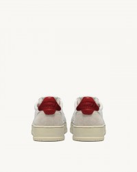 Autry - Scarpa Medalist Pelle/Suede Bianca/Rossa Uomo AULM LS43 CON