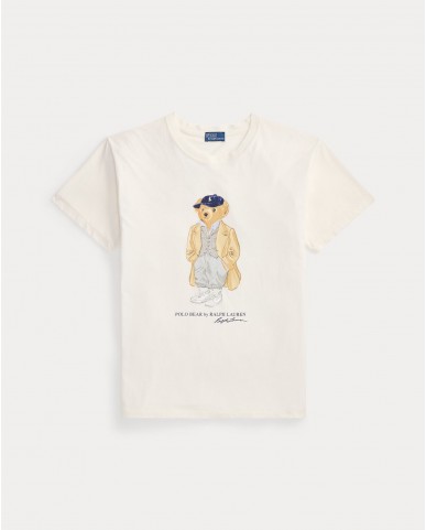 Polo Ralph Lauren - T-shirt Bear Bianca Donna 211971752001 I25