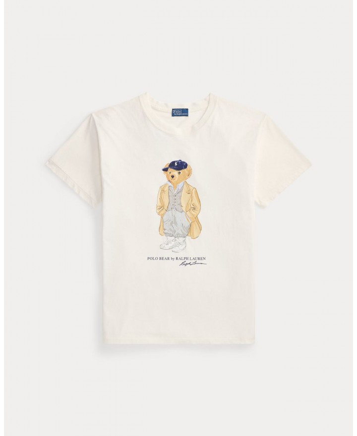 Polo Ralph Lauren - T-shirt Bear Bianca Donna 211971752001 I25