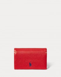 Polo Ralph Lauren - Red Hammered Leather Wallet 427949873007 I25