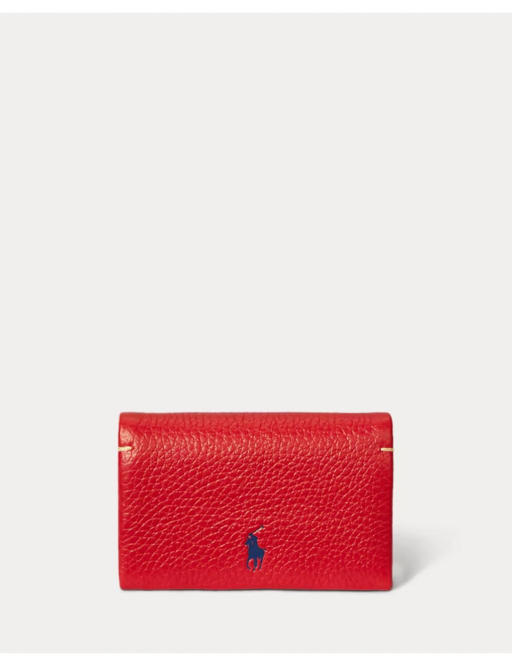 Polo Ralph Lauren - Red Hammered Leather Wallet 427949873007 I25